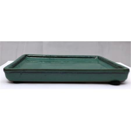 Parche Ceramic Humidity & Drip Tray, Green & Blue - Rectangle PA2529836